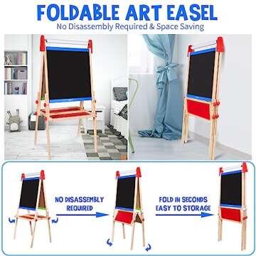 Joyooss Double-Sided Adjustable Easel for Kids
