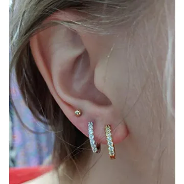 Sterling Silver Earrings Set - Hypoallergenic & Stylish Jewelry