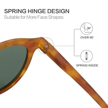 ZENOTTIC Polarized Round Sunglasses, Stylish Sunglasses for Men and Women Retro Classic, Multi-Style Selection