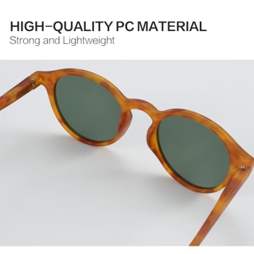 ZENOTTIC Polarized Round Sunglasses, Stylish Sunglasses for Men and Women Retro Classic, Multi-Style Selection