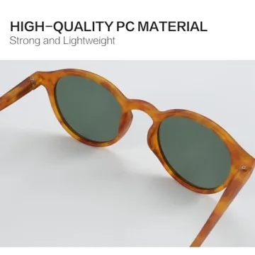 ZENOTTIC Polarized Round Sunglasses, Stylish Sunglasses for Men and Women Retro Classic, Multi-Style Selection