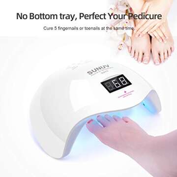 SUNUV UV LED Nail Lamp with Auto Sensor & Timer Setting