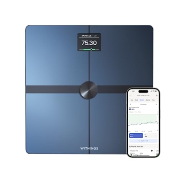 WITHINGS Body Smart - Accurate Scale for Body Weight and Fat Percentage, Body Composition Wi-Fi and ...