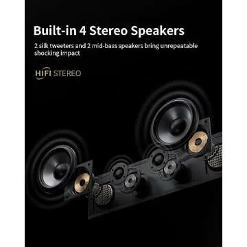 ANGELS HORN Bluetooth Vinyl Record Player - High-Fidelity 2-Speed Turntable with Built-in Speakers - Includes Phono Preamp & Magnetic AT-3600L Cartridge - Black Classic Edition