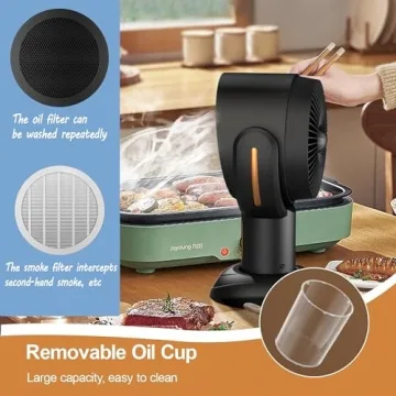 FEIOOD PuffHide Portable Smoke Fan for Indoor Cooking