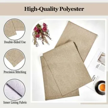 Mebakuk Linen Table Runner | Soft & Waterproof Style
