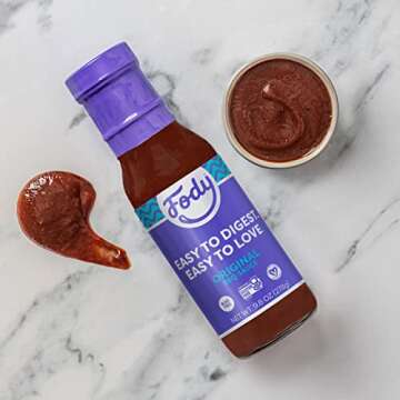Fody Foods Original BBQ Sauce, Low Fodmap Certified, Sensitive Recipe, Gut & IBS Friendly, 9.8oz, Packaging May Vary