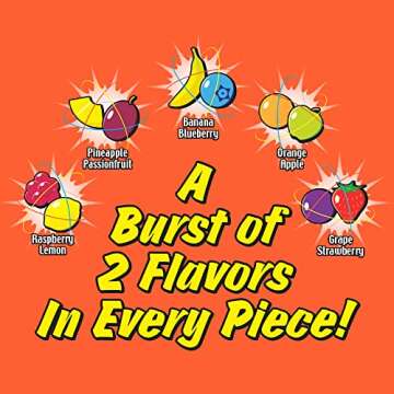 TOXIC WASTE | 1 LB Bag Assortment of Nuclear Fusion Sour Candy - 5 Flavors: Raspberry-Lemon, Pineapp...