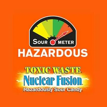 TOXIC WASTE Hazardously Sour Candy - 5 Flavors, 1 LB Bag