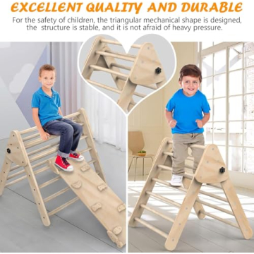 Baoniu Foldable Climbing Triangle Ladder Toys for Kids