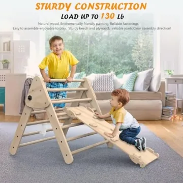 Baoniu Foldable Climbing Triangle Ladder Toys for Kids