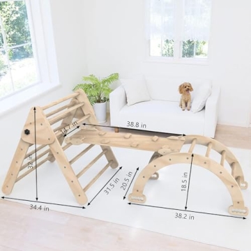 Baoniu Foldable Climbing Triangle Ladder Toys for Kids