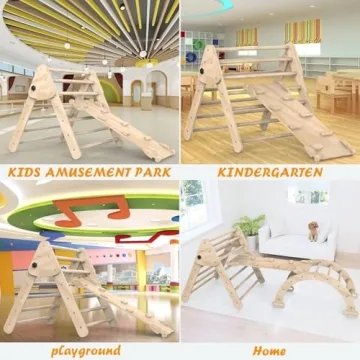 Baoniu Foldable Climbing Triangle Ladder Toys for Kids