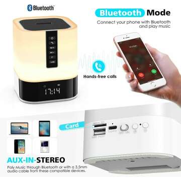 Versatile Night Light Bluetooth Speaker for Teens