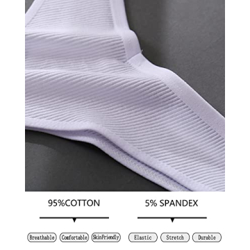 FINETOO Women's Cotton Thongs - Comfort & Style for All