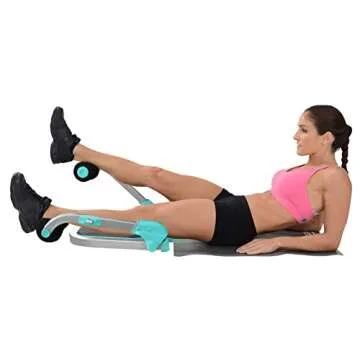 Core Max 2.0 Smart Abs and Total Body Workout Cardio Home Gym , Teal/Grey