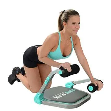 Core Max 2.0 Smart Abs and Total Body Workout Cardio Home Gym , Teal/Grey