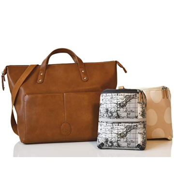 Stylish PacaPod Saunton Tan Luxury Baby Diaper Bag