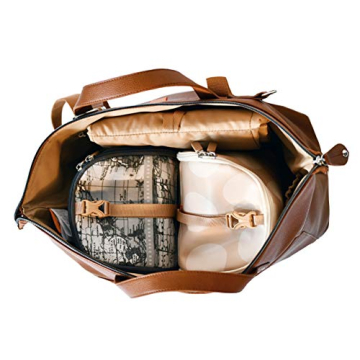 Stylish PacaPod Saunton Tan Luxury Baby Diaper Bag