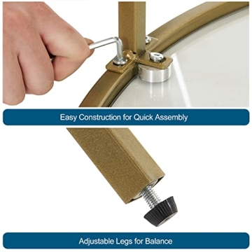 VINGLI Glass Coffee Table with 2-Tier Design for Modern Living