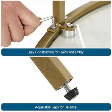 VINGLI Glass Coffee Table with 2-Tier Design for Modern Living