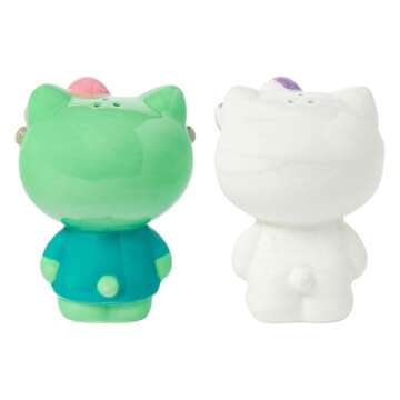 Silver Buffalo Hello Kitty Halloween Ceramic Shaker Set - Adorable & Functional