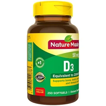 Nature Made Vitamin D3 2000 IU for Immune and Bone Health