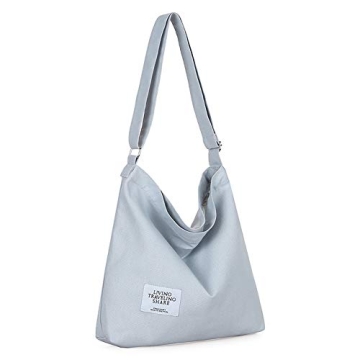 Covelin Women's Retro Large Size Canvas Shoulder Bag - Stylish & Durable