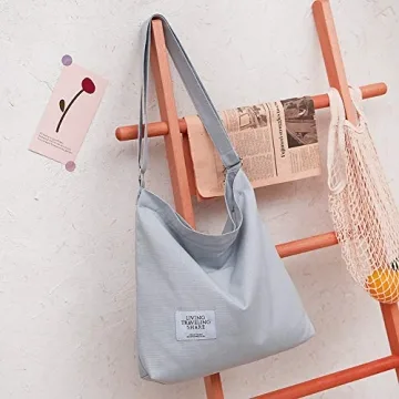 Shop Covelin Retro Large Canvas Shoulder Bag Today