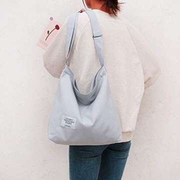 Shop Covelin Retro Large Canvas Shoulder Bag Today