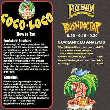 FoxFarm Bush Doctor Coco Loco Potting Mix - Nutrient-Rich 2Cu Ft for Vibrant Growth