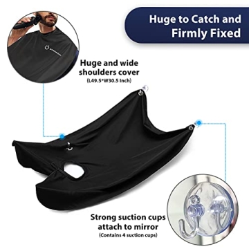 Beard Bib Apron - Innovative Hair Catcher for Men