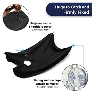 Beard Bib Apron - Innovative Hair Catcher for Men