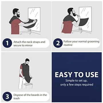 Beard Bib Apron - Innovative Hair Catcher for Men