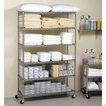 PayLessHere 6 Tier Wire Shelving Unit - Heavy Duty Storage