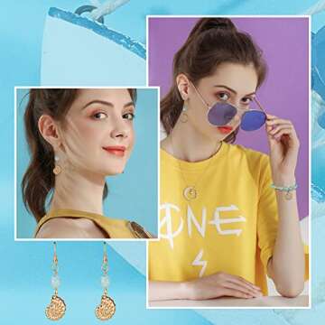 UNICRAFTALE 10pcs Golden Conch Shell Charm Pendants Stainless Steel Dangle Pendant Metal Hypoallergenic Snail Shell Charms for Jewelry Making 21x15mm