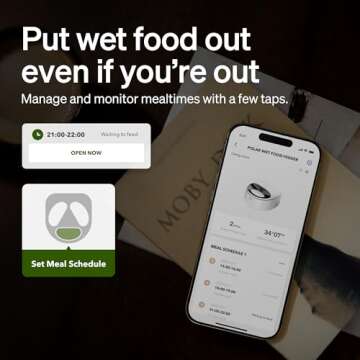 PETLIBRO Automatic Cat Feeder Wet Food Refrigerated New Upgraded APP Control,3 Days Freshness 3 Meals,Semiconductor Cooling&Quick Chills Wet Food Dispenser,Polar WiFi Timed Auto Pet Feeder for Cat Dog