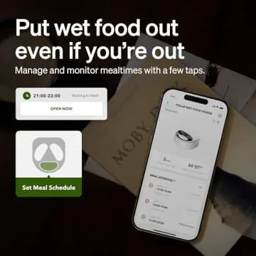 PETLIBRO Automatic Cat Feeder Wet Food Refrigerated New Upgraded APP Control,3 Days Freshness 3 Meals,Semiconductor Cooling&Quick Chills Wet Food Dispenser,Polar WiFi Timed Auto Pet Feeder for Cat Dog