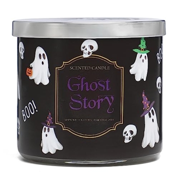 Halloween Gnome Pumpkin Scented 3-Wick Candle - 14oz, Long-Lasting Fragrance