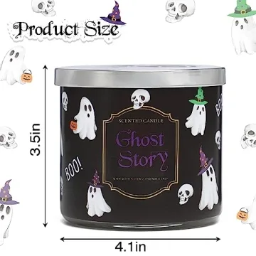 Halloween Gnome Pumpkin Scented 3-Wick Candle 14oz