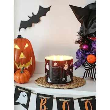 Halloween Gnome Pumpkin Scented 3-Wick Candle 14oz