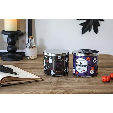 Halloween Gnome Pumpkin Scented 3-Wick Candle 14oz