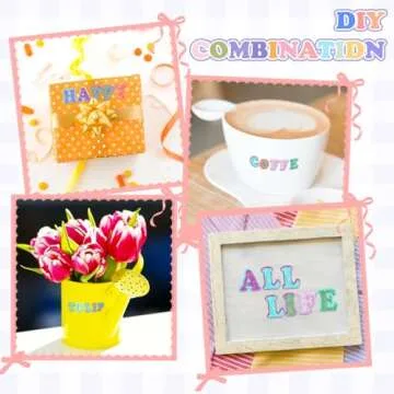 Colorful Self Adhesive Letter Stickers for Crafting Fun
