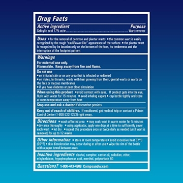 Fast Acting Liquid Wart Remover Maximum Strength Compound W