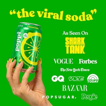 POPPI Prebiotic Soda Variety Pack - 12 Flavors