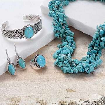 Stunning Stabilized Turquoise Chunky Bib Necklace for All Occasions
