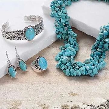 Stunning Stabilized Turquoise Chunky Bib Necklace for All Occasions