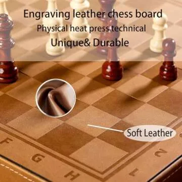 Rinten Travel Magnetic Chess Set for Kids & Adults