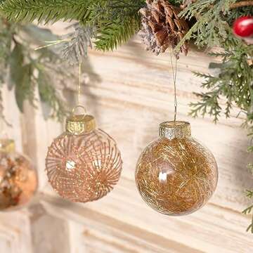 Stunning 70MM Shatterproof Christmas Ornaments, Set of 20