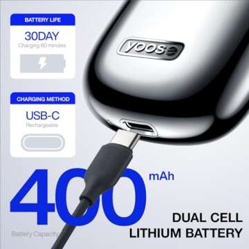 yoose Mini Shaver Portable Electric Razor for Men